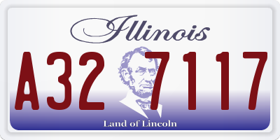 IL license plate A327117