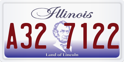 IL license plate A327122
