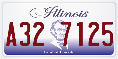 IL license plate A327125