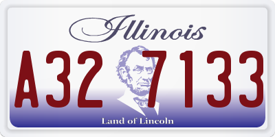IL license plate A327133