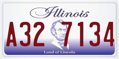 IL license plate A327134