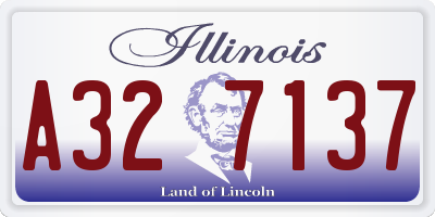 IL license plate A327137