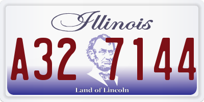 IL license plate A327144