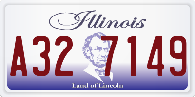 IL license plate A327149