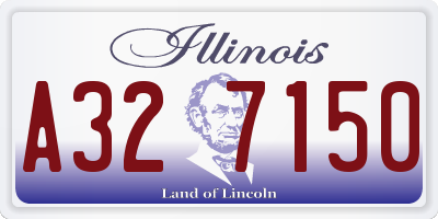 IL license plate A327150