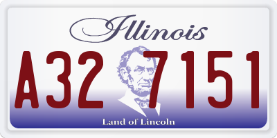 IL license plate A327151