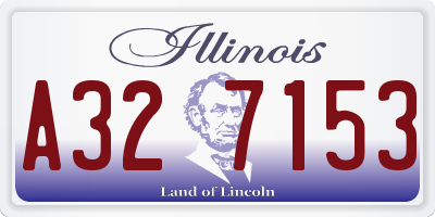 IL license plate A327153
