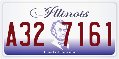 IL license plate A327161