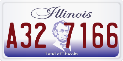 IL license plate A327166