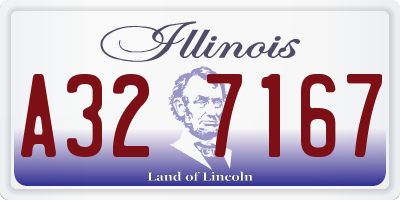 IL license plate A327167