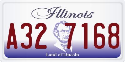 IL license plate A327168