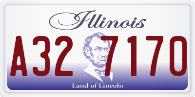IL license plate A327170
