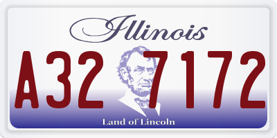 IL license plate A327172