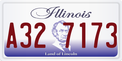 IL license plate A327173