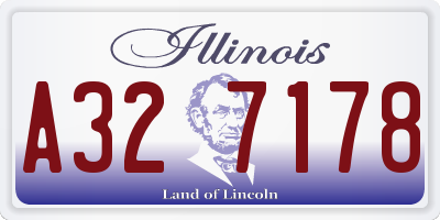 IL license plate A327178