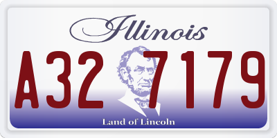 IL license plate A327179