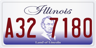IL license plate A327180