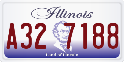 IL license plate A327188