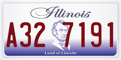 IL license plate A327191