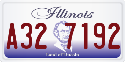 IL license plate A327192