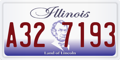 IL license plate A327193