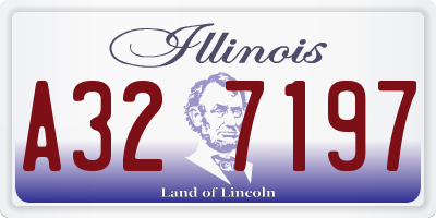 IL license plate A327197