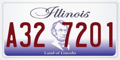 IL license plate A327201