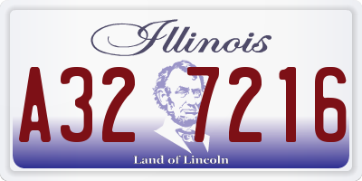 IL license plate A327216