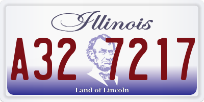 IL license plate A327217