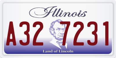 IL license plate A327231