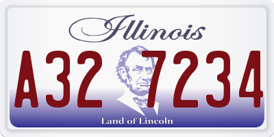 IL license plate A327234
