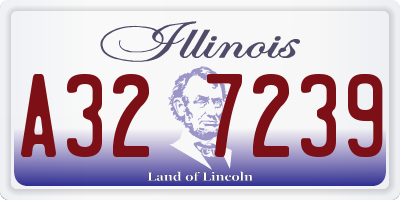 IL license plate A327239
