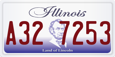 IL license plate A327253
