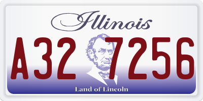 IL license plate A327256