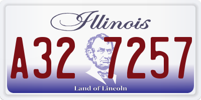 IL license plate A327257