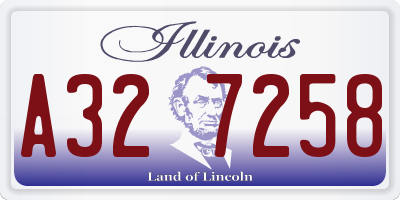 IL license plate A327258