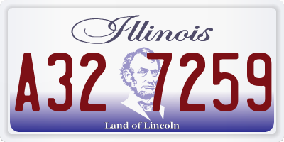 IL license plate A327259