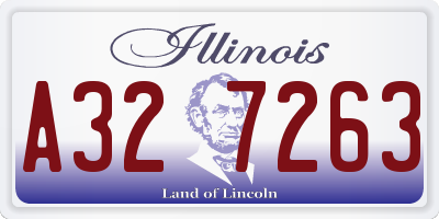 IL license plate A327263