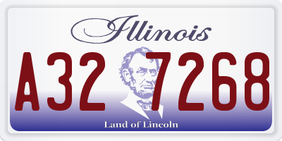 IL license plate A327268