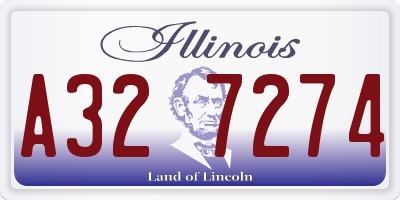 IL license plate A327274