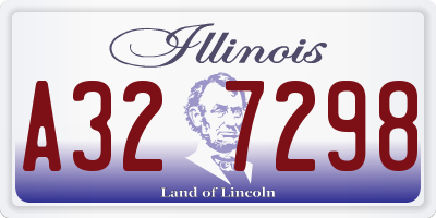 IL license plate A327298