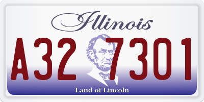 IL license plate A327301