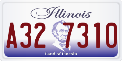 IL license plate A327310