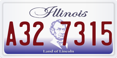 IL license plate A327315