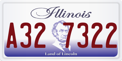 IL license plate A327322