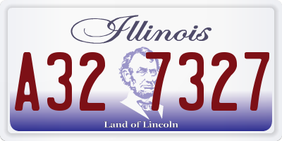 IL license plate A327327