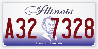 IL license plate A327328