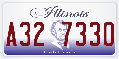IL license plate A327330