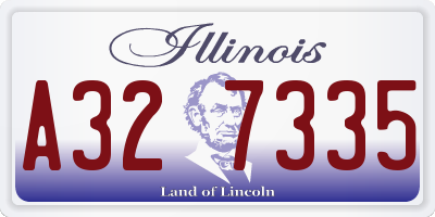 IL license plate A327335