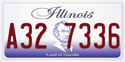 IL license plate A327336
